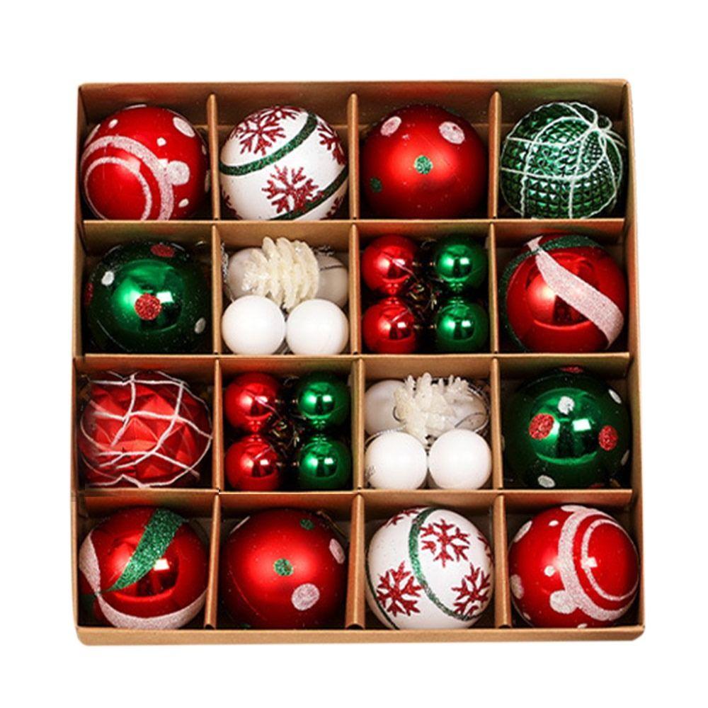 Creative Plastic Christmas Balls Ornaments 6cm Shatterproof Christmas Tree Decorations Xmas Christmas Tree Ball Wedding
