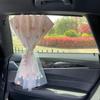 Complete Blackout Car Sun Shade Curtains for Interior Heat Insulation & Baby Sun Protection, Side Clip-in Sliding Rail