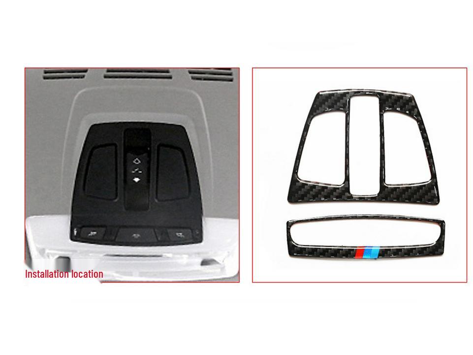 BMW 1, 2, 3 GT, 4 Series & X1, X5 Carbon Fiber Interior Reading Light Frame