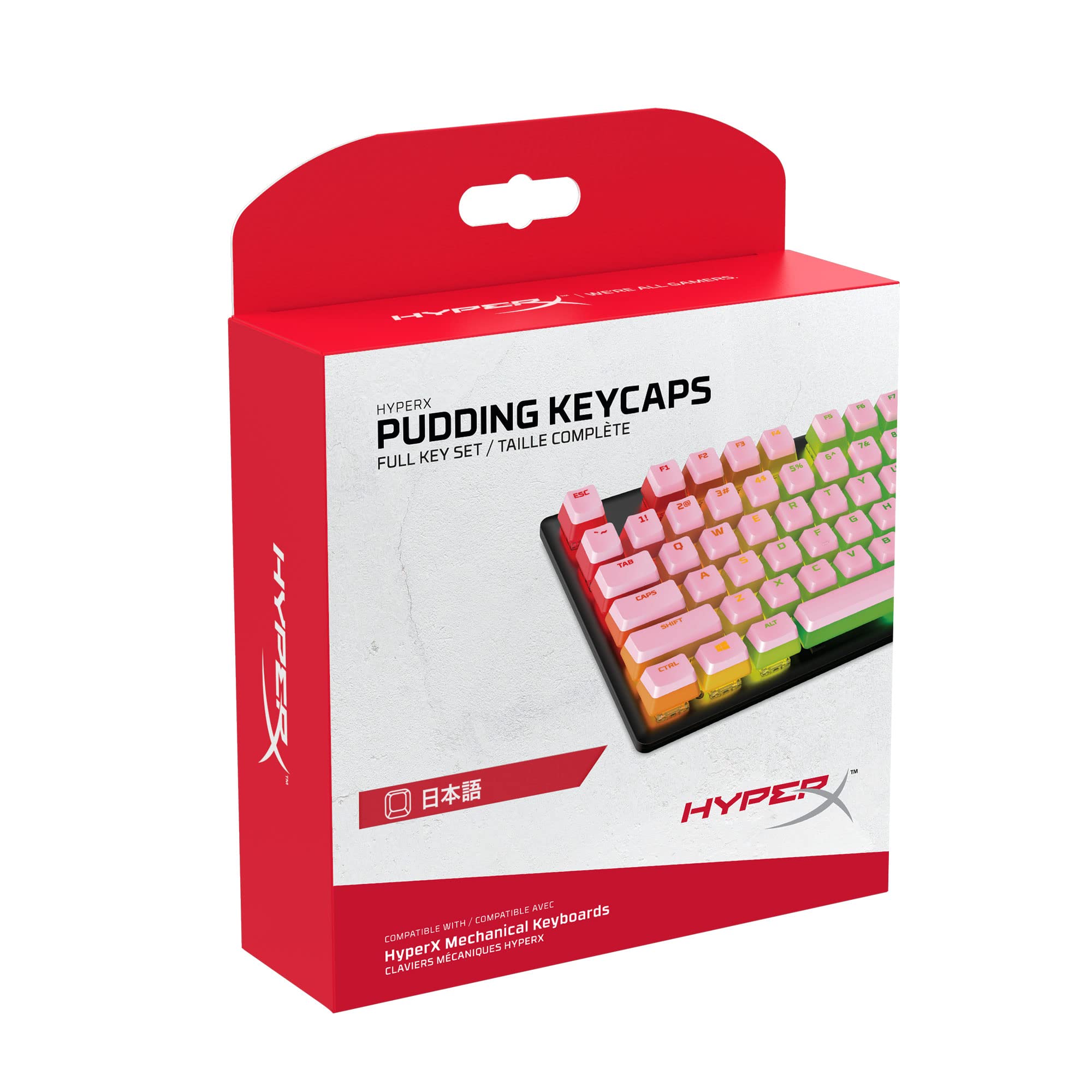 

HyperX HyperX ABS Pudding Key Top Full 108 Key Set Pink 2 Year Warranty [Japanese Layout] 644H8AA#ABJ