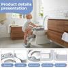 Foldable Children Toilet Step Stool Training Seat Adjustable Toilet Ladder Helper for Kids Bathroom Safe Potty Training Tool