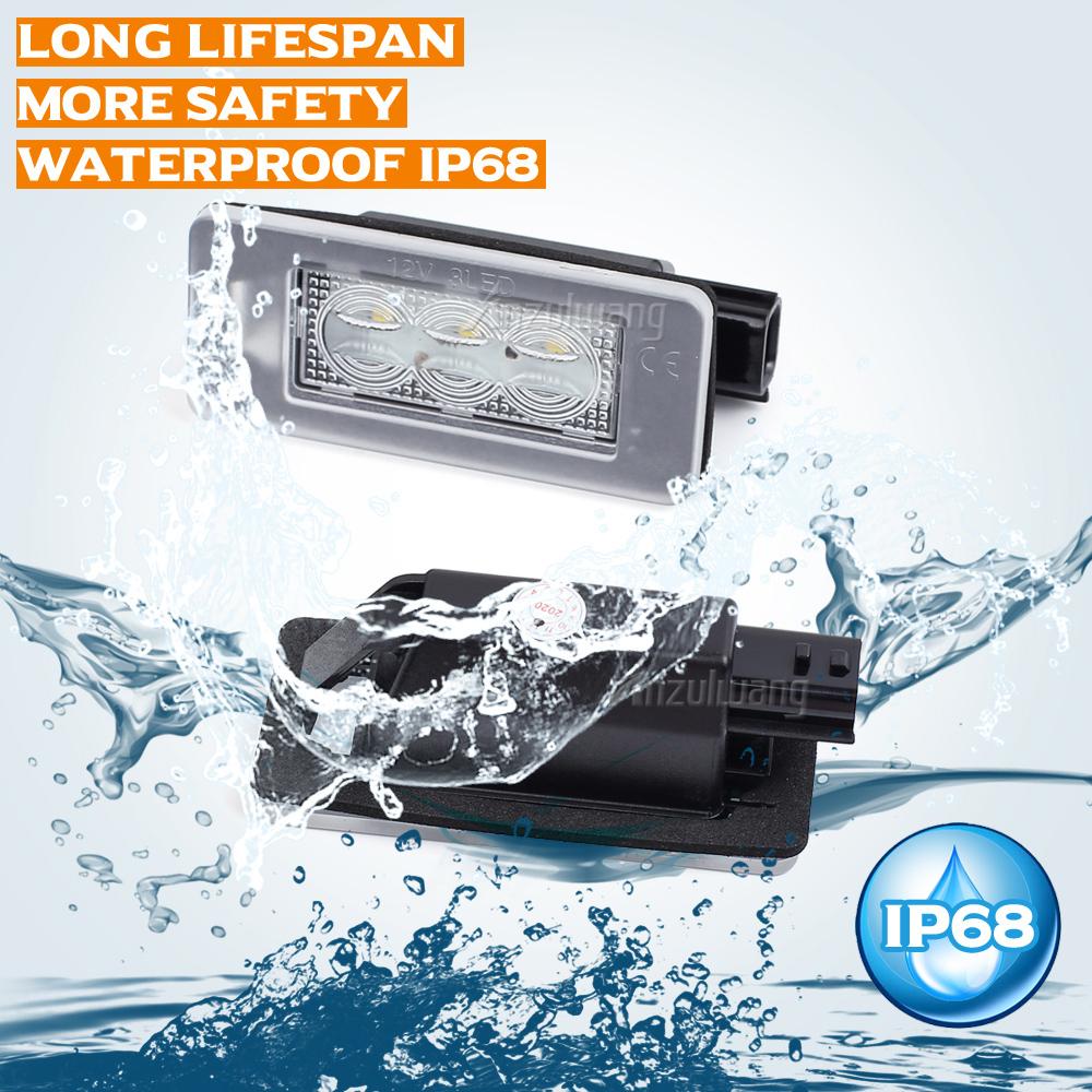 Led License Plate Lights For Nissan Serena C27 Altima Suzuki Landy Dacia Duster Auto Tail Lamps