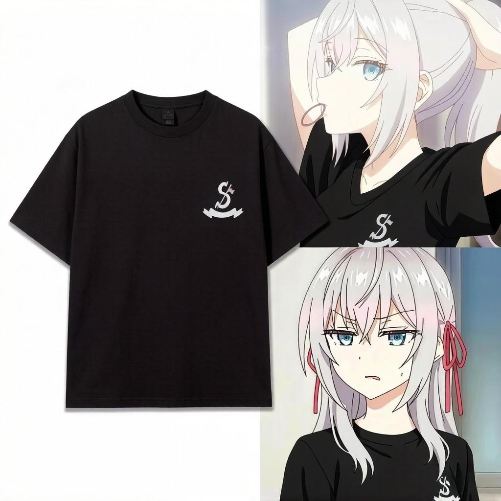 

Alya Sometimes Hides Her Feelings in Russian Anime Tshirt Summer Shirt Short Sleeves Unisex Women Clothes Tees Cosplay Gift S