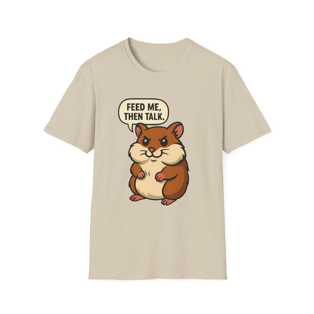 

Unisex Softstyle T-Shirt Snack Gangster Hamster Tattoo Style Funny Rodent Tee 2XL