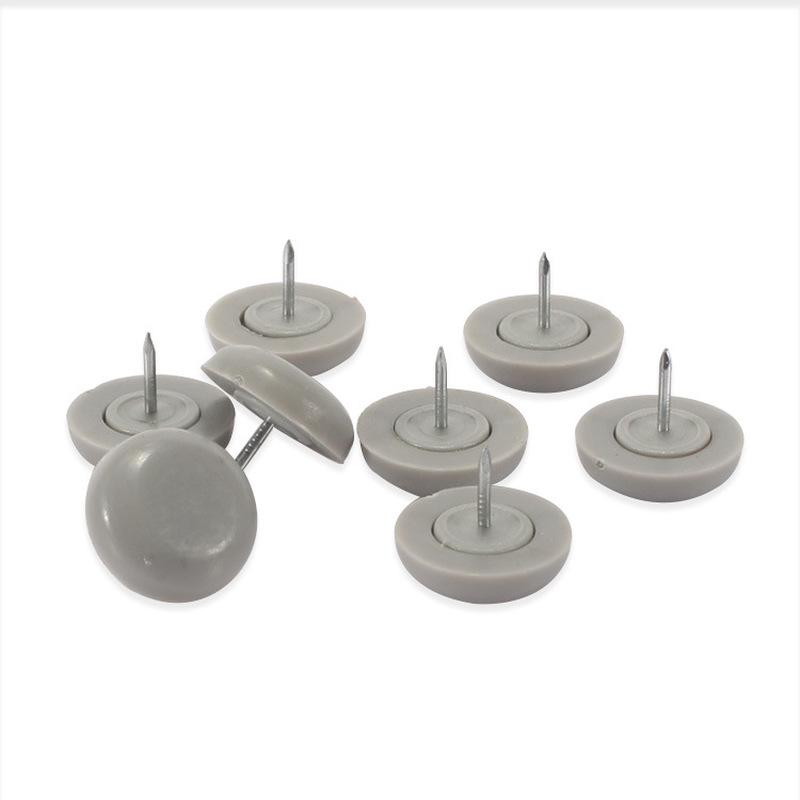 10pcs PVC Plastic Furniture Feet Nails Protector Ground Chair Leg Floor Nail Soft Rubber Anti-skid Sofa Table Bottom Pad