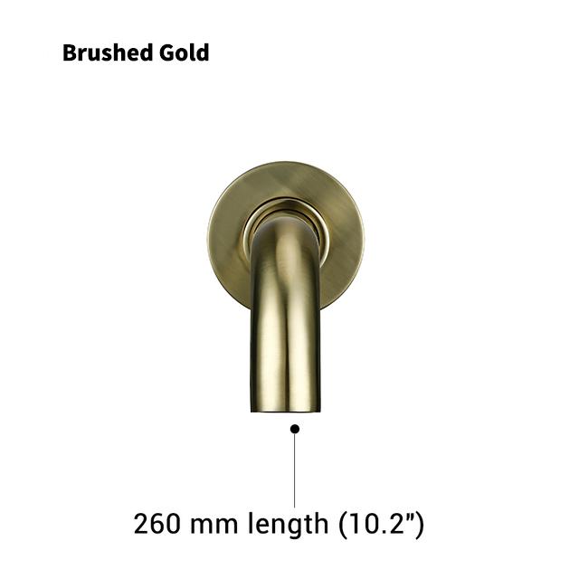 Bagnolux Black Brushed Polished Chrome Stainless Steel Rose Gold Brass Round Bathtub Spout Basin Bathroom Faucet