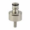 304 Stainless Steel Carbonation Cap 5/16 Inch Barb, Ball Lock Type, Fit Soft Drink PET Bottles, Homebrew Kegging