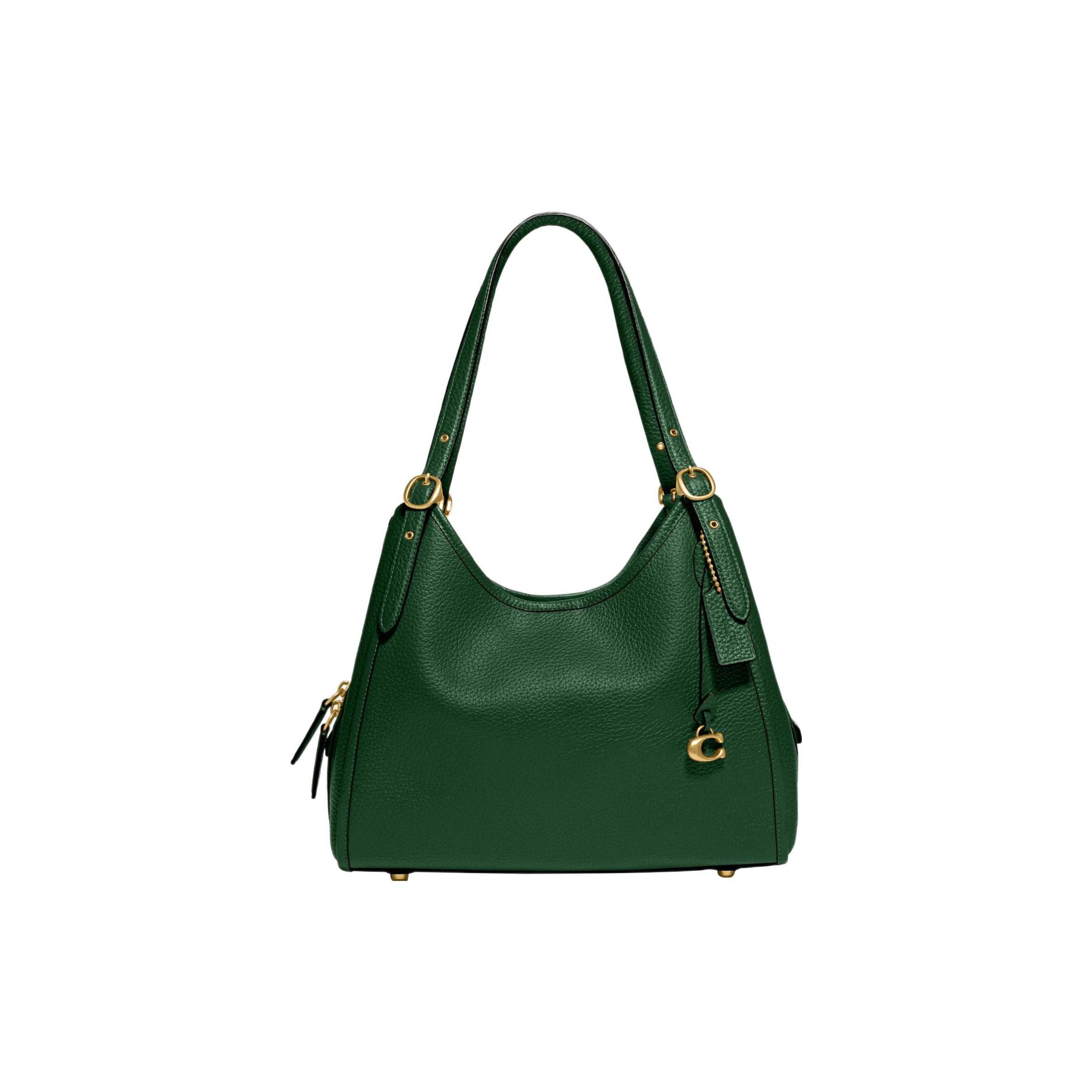 

Новая кожаная сумка COACH Lori, сумка через плечо, большая, женская, зеленая C4824-B4CZS 31.2*15.2*25.9CM