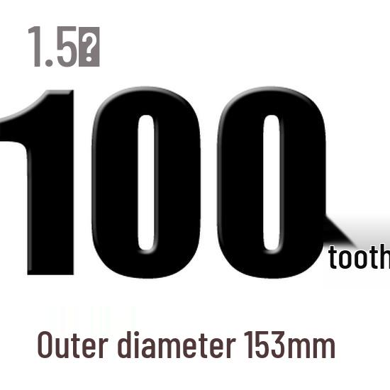 1,5M Modul Stirnrad, 13-120 Zähne, Stahl Zahnstange, 45 Stahl, Wärmebehandelt