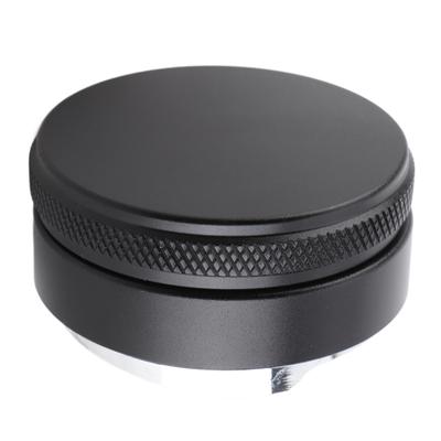 Kaffee Tamper aus Edelstahl Höhenverstellbarer Verteiler Leveler Werkzeug Zubehör 58mm Schwarz