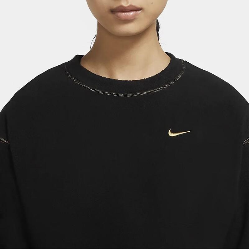 Nike Therma Icon Clash Cropped Langarm Trainingshoodie Damen Tops Schwarz CU6094-010