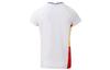 Li Ning Badminton Collection T Shirts Women's Standard White V Neck Moderate Straight Fit AAYR374-1