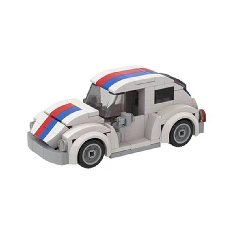 Building Block Compatible 40478 Volkswagen Beetle Herbie Model Creative Puzzle Assembly Building Block