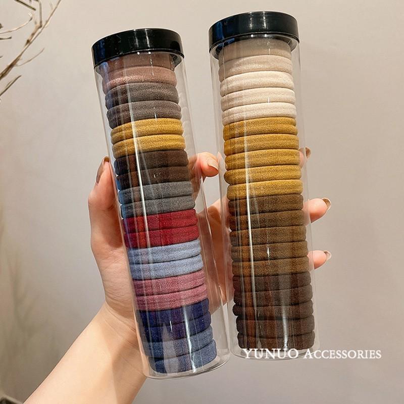 Korean Elastic Durable Seamless Hair Band Set for Women