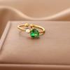 New stainless steel love zircon ring k gold non-fading simple design open ring
