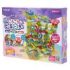Ikeda Kogyosha Clear Rolling Marble Coaster 402pcs [ClearBlocksBlock CoasterEducational Toy402pcsBase Plate Included]