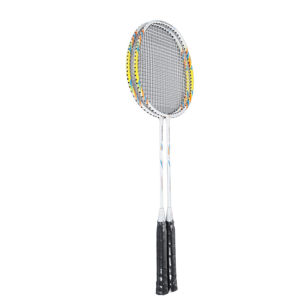 1 Pair Badminton Rackets Set High Tension String Aluminum Alloy Shaft Lightweight Badminton Racket W