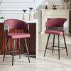 Modern Upholstered Dining Chair with Backrest and Armrests, Minimalist Restaurant Chair for Home, Kitchen, Hotel, Showroom, Mid-century Style