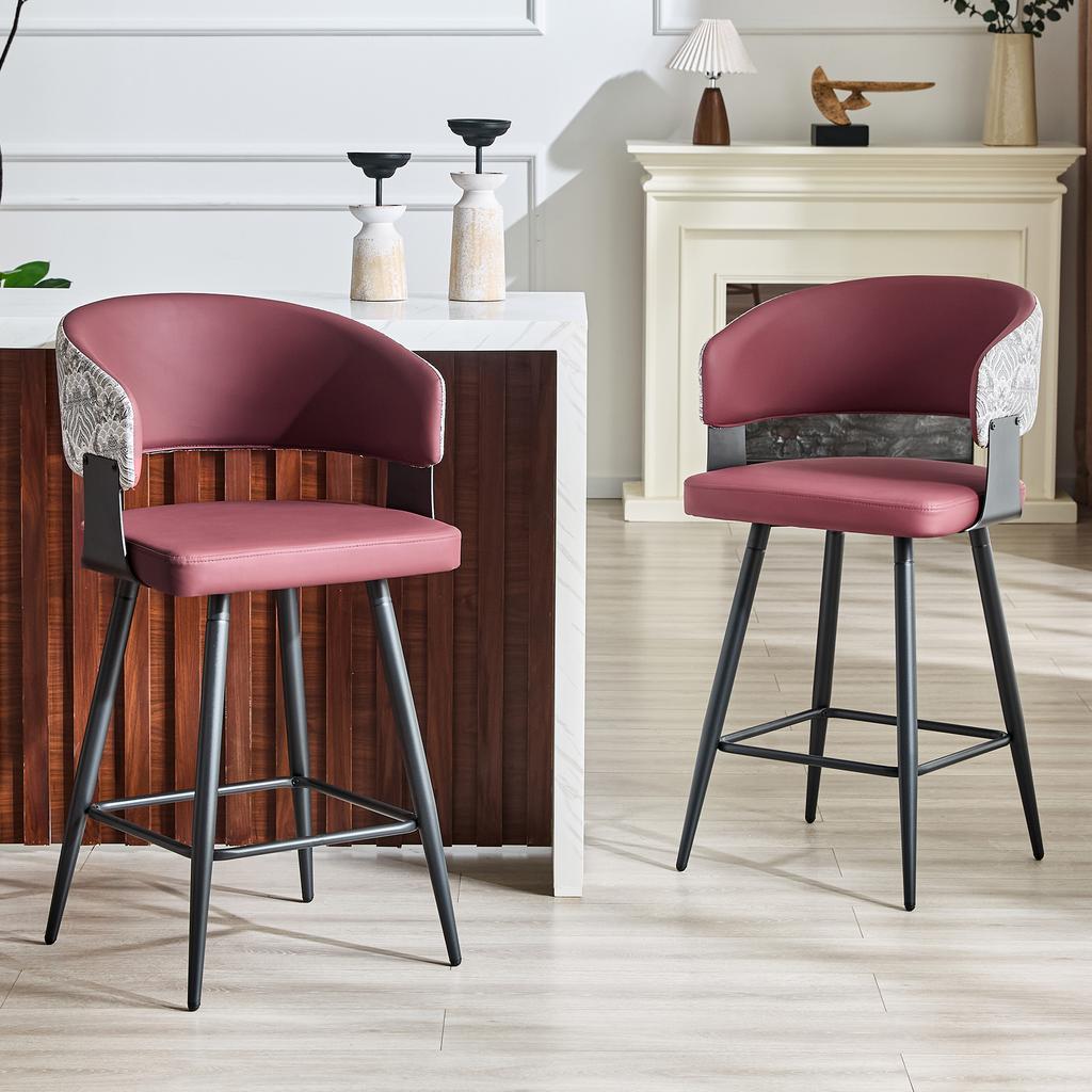 Modern Upholstered Dining Chair with Backrest and Armrests, Minimalist Restaurant Chair for Home, Kitchen, Hotel, Showroom, Mid-century Style