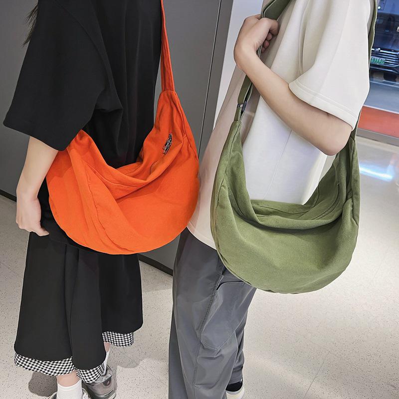 Korean Style Dumpling Bag: Unisex Large Capacity Crossbody for Students and Couples