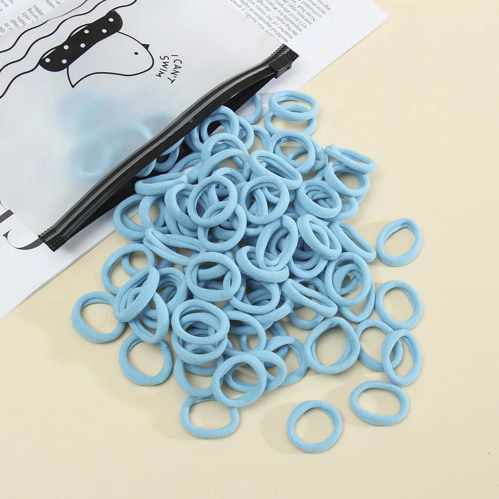 50Pcs Women S Seamless Thumb Ring Hair Ties Bagged Ponytail Holders With Compact Elastic Bands For Diy Simple Fashion Hair Cord