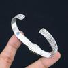 Pear Atlantisite Stone 925 Sterling Silver Ethnic Sister Trendy Bangle Jewelry