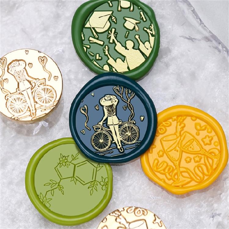 Metal Wax Stamp Head for Appreciation Card Graduation Ceremony Invitations