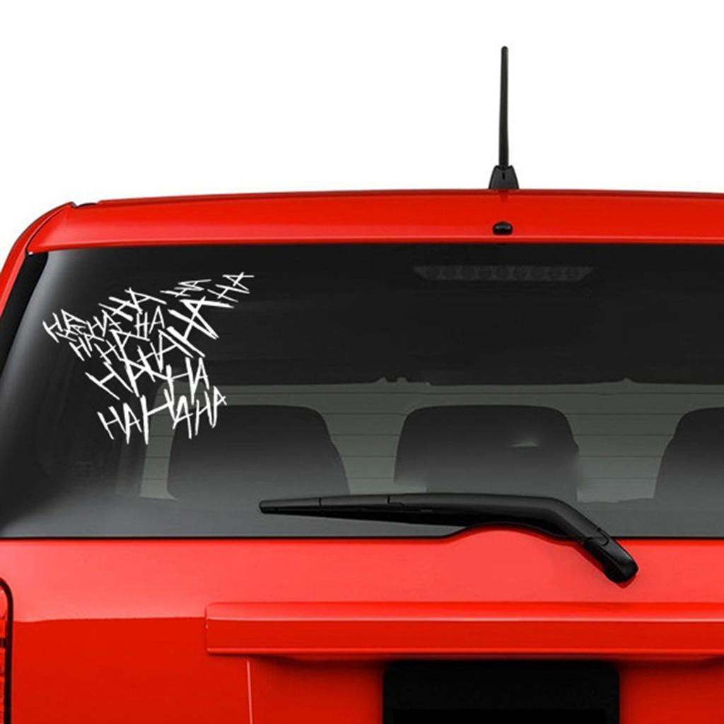 HAHAHA Helmet Sticker Waterproof Text Helmet Decal Funny Notebook Stickers Waterproof Phone Stickers Joker Hahaha Decals For