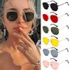 UV400 Glasses Metal Frame Driving Sun Glasses Polygon Mirrored Lens Sunglasses for Men and Women Small Square Sunglasses