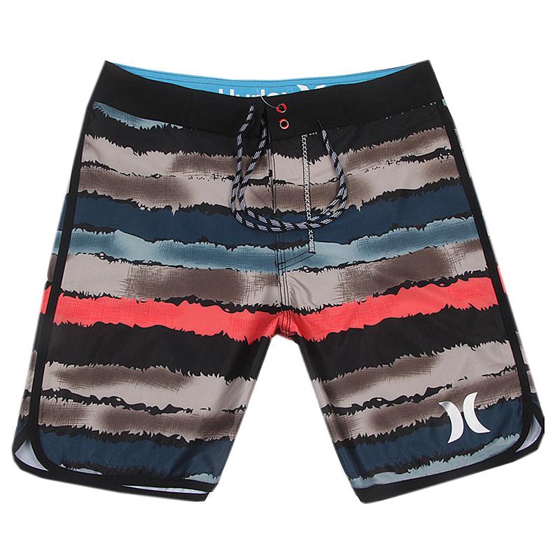 Men's Quick-Dry Elastic Beach Surf Shorts - Muscle Fit for Bodybuilding & Competition