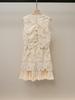 S Family Autumn New Sleeveless French Embroidery Vest Dress for Women