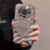 Mirror Phone Case for iPhone 16 11 13 14 for 16 Pro 12 13 15 16 Pro Max for Samsung A15 A16 A35 A55 Cute Cloud Flower Puppy Electroplated Phone Case