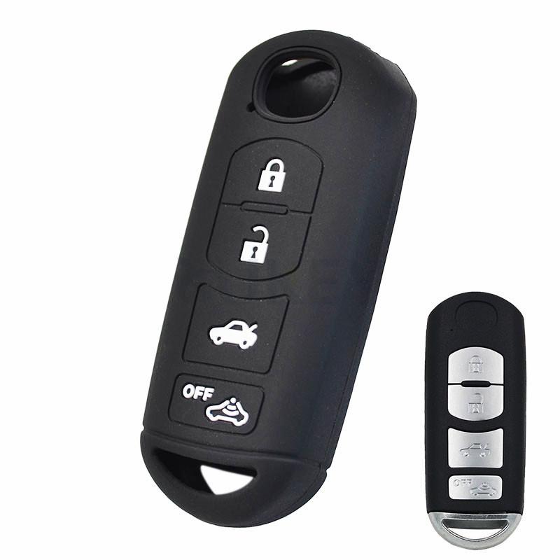 Voor MAZDA 2 3 5 6 CX-3 CX-5 CX-7 CX-9 Siliconen Autosleutelhoes Afstandsbediening Fob Hoesje Sleeve 2 3 4 Knoppen 2013 2015 2016 2017 2018 2019