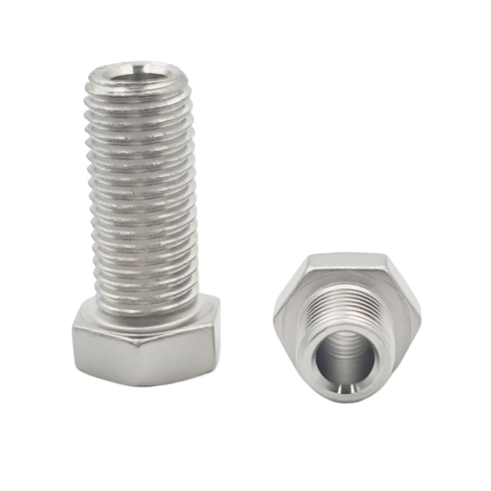 304 Stainless Steel Through Hole Hollow Screw M4 M6 M8 M10 M12 M14 M16 M20 Outer Hexagonal Bolt Mask Machine Thread Fastener