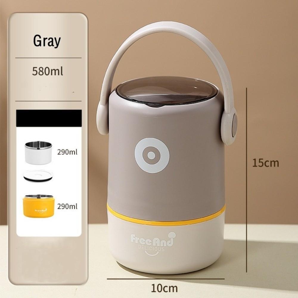 580ml/820ml Thermal Lunch Box Stainless Steel Food Soup Container  for Office&School