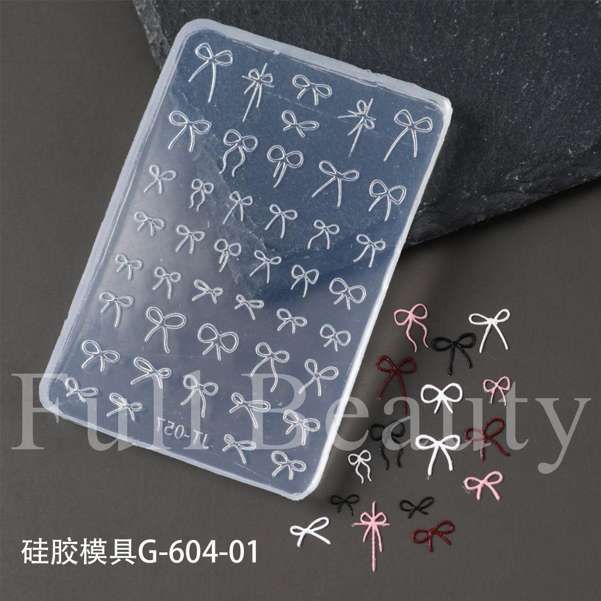 New nail art silicone mold three-dimensional line bow silicone mold