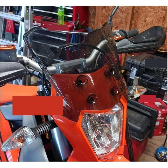 Compatible with All 690 SMC R Enduro/EXC XC XCW 125-500 / Motorcycle Windshield Windscreen Wind Deflector(Transparent)