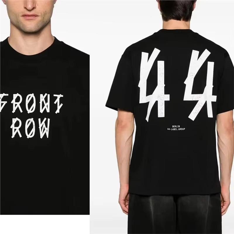 

2025 44 Label Group Бавовняна хіп-хоп футболка чоловіча жіноча з круглим вирізом з коротким рукавом з зовнішньою декоративною нашивкою XL