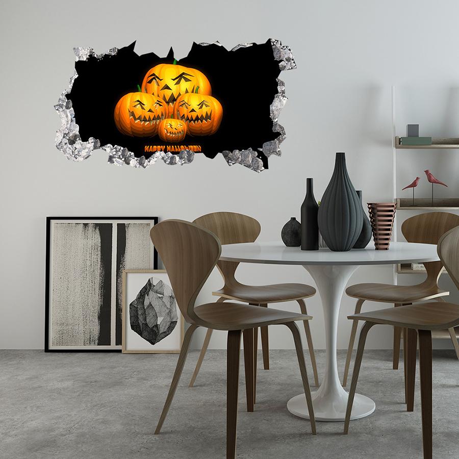 Halloween Horror Wall Sticker, Spooky Stickers & Floor Decals for Halloween Party, Haunted House & Home Horror Decorations