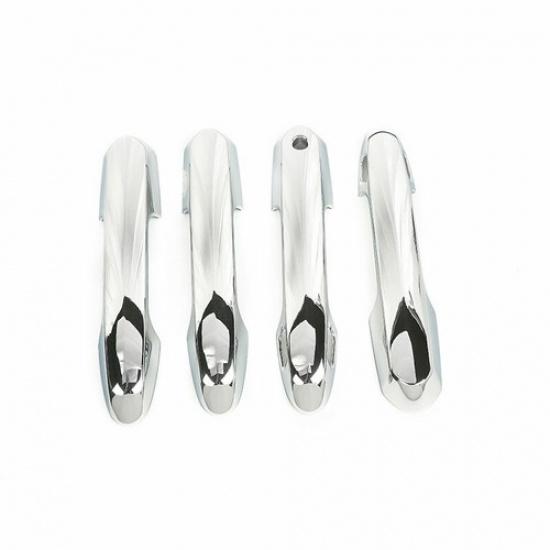 4PCS Car Outside Door Handle Cover Trim Chrome ABS For Toyota RAV4 2019-2024