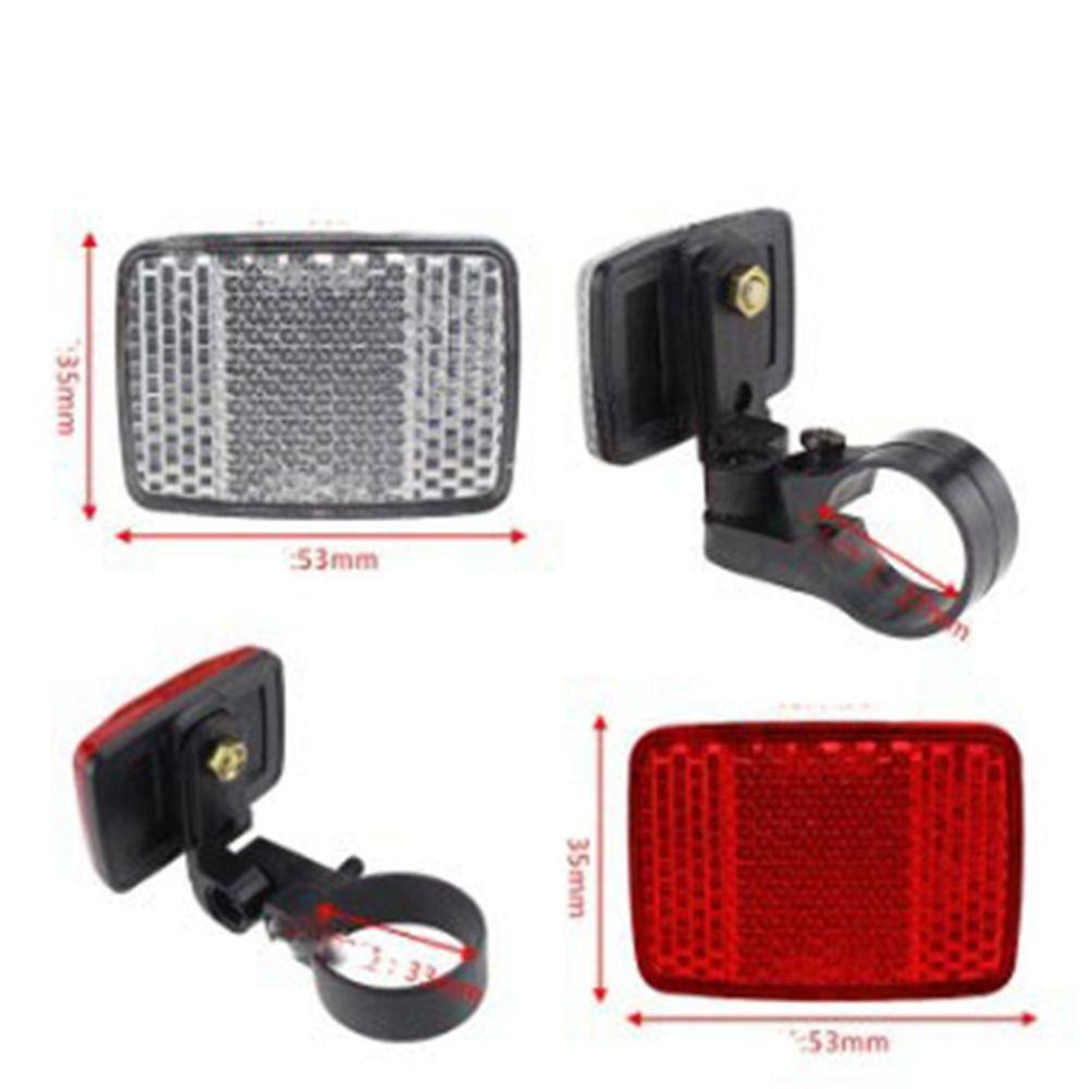 

1pc/1Set Plastic Bicycle Safety Night Front and Rear Cycling Reflective Light Bicycle Accessories 3