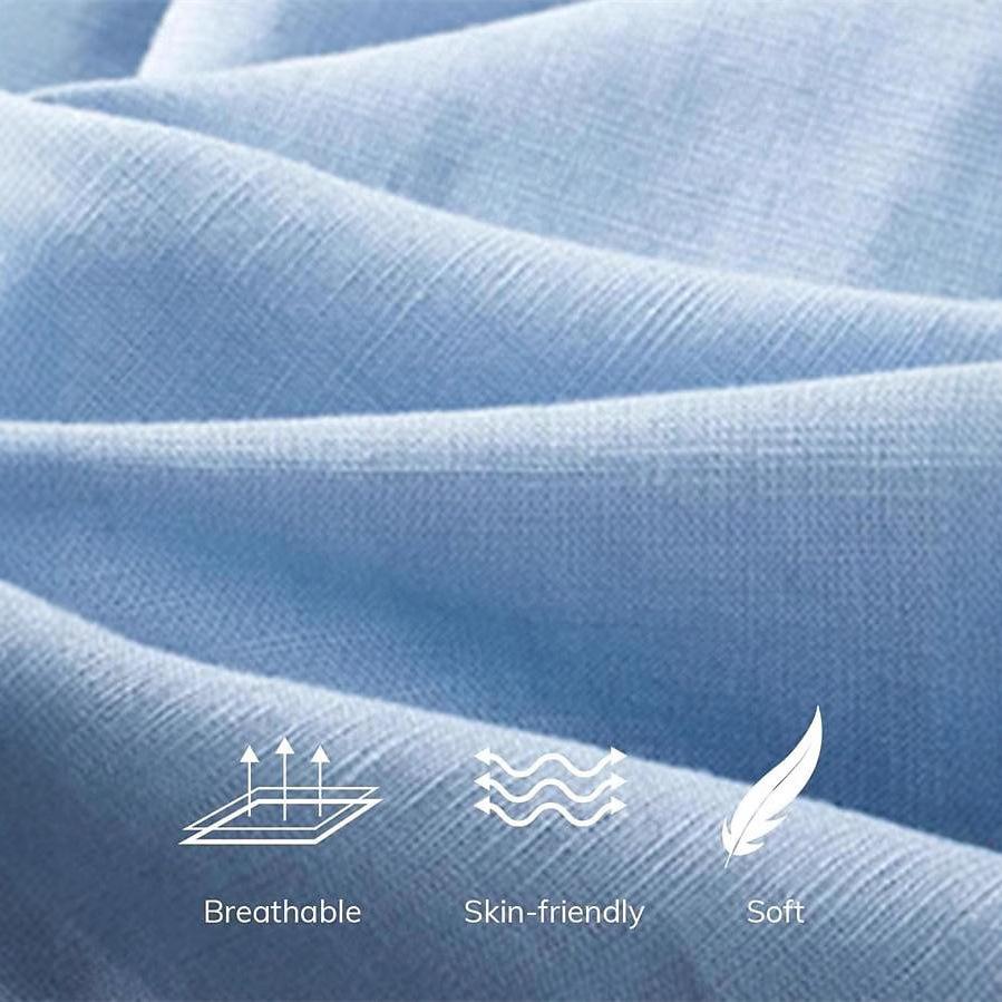 100% Cotton Liene Men's Sleeveless Shirts Summer Beach Fashion Casual Shirts