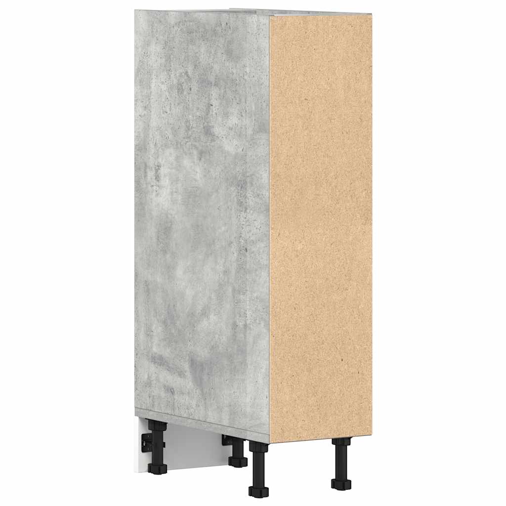 Vidaxl Dolna Szafka Betonowa Szara 20X44,5X81,5 Cm Drewno Klejone