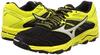 Mizuno Wave Mujin 5 Running Shoes, Black/Light Gray/Yellow, Size 23.0 cm, 2E