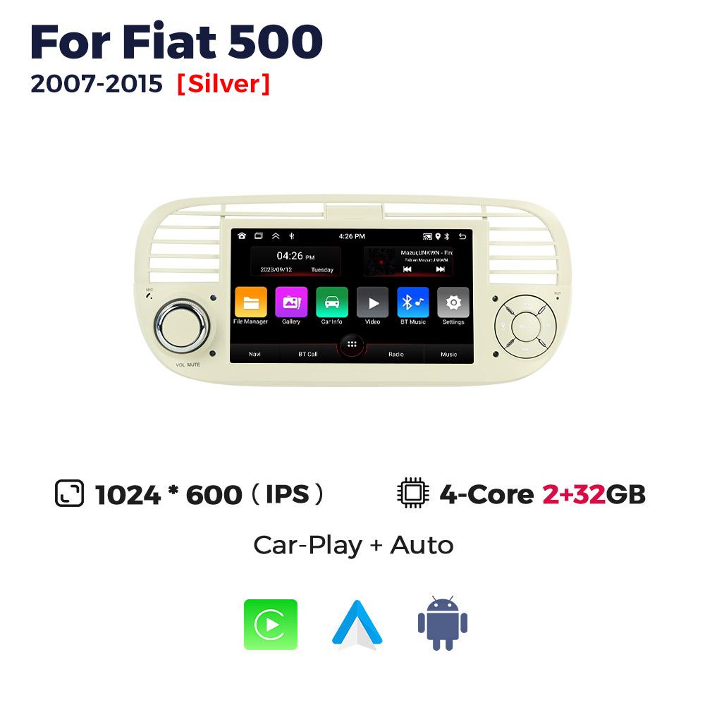 

NaviFly IPS Android Auto Carplay автомобильное радио для FIAT 500 Abarth 2007-2015 мультимедийный проигрыватель GPS навигация интеллектуальные системы BT