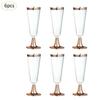 6Pcs/Set 150ml Disposable Red Wine Glass Plastic Champagne Flutes Glasses Cocktail Goblet Wedding Party Supplies Bar Drink Cup