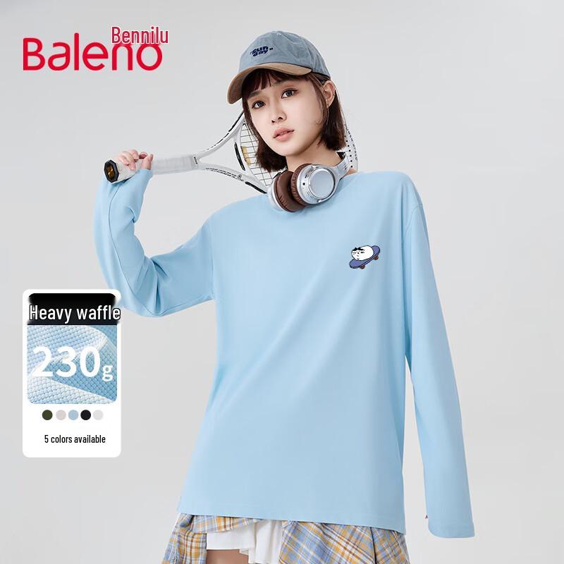 Baleno Men s Waffle Knit Long Sleeve Graphic T-Shirt M