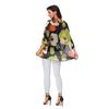 Plus Size Women's Bohemian Chiffon Shirt Beach Vacation Sun Protection Jacket Bikini Cover Up