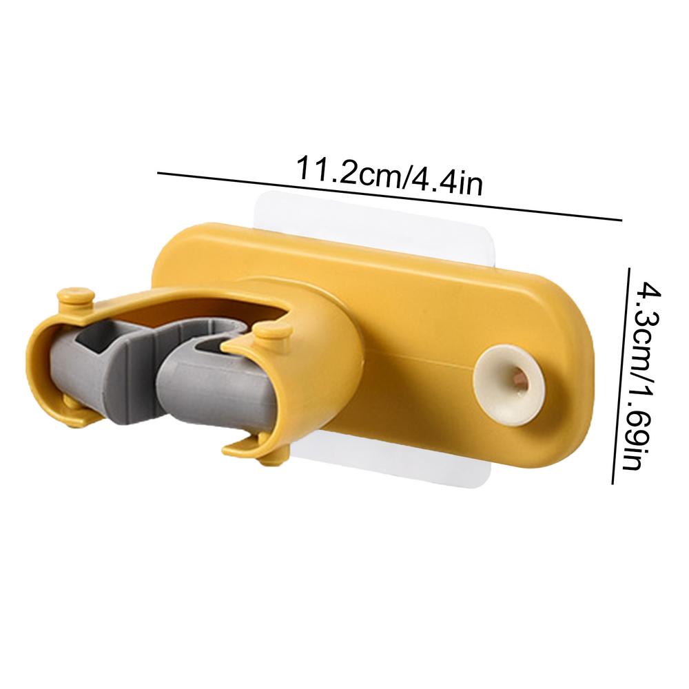 

Держатель для вешалки для швабры и метлы, держатель для граблей, органайзер для садового инструмента, стойка без сверления, держатель для швабры и метлы жёлтый