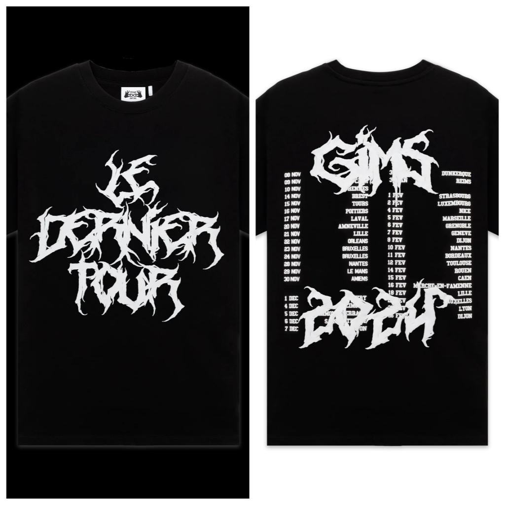 Vintage Französischer Hip Hop Sänger Hiphop Mode GIMS T-Shirt Herren Mode Prue Baumwoll T-Shirts Männlich Hip Hop Gothic Unseix T-Shirts Top